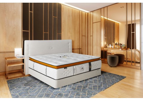 Matelas ressorts ensach?s et mousse haute densit? collection haut de gamme Royal Andr? Renault