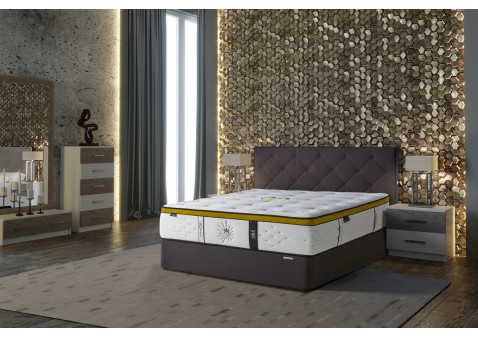 Matelas ressorts ensach?s et mousse ? m?moire de forme Notting Hill Slumberland